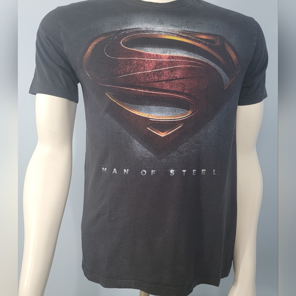 DC comics Superman "Man of Steel" short sleeves t-shirt Size Medium - Picture 4 of 7